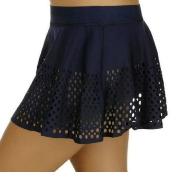 Nwt Adidas Stella McCartney Laser tennis skort skirt S Small Navy Blue - Picture 13 of 15